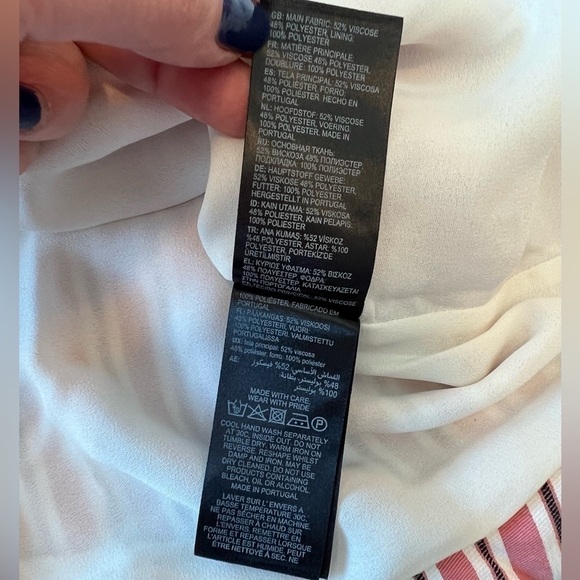 Ted Baker Corn Layered Striped Ruffle Hem Midi Pencil Skirt NWT - Picture 15 of 16